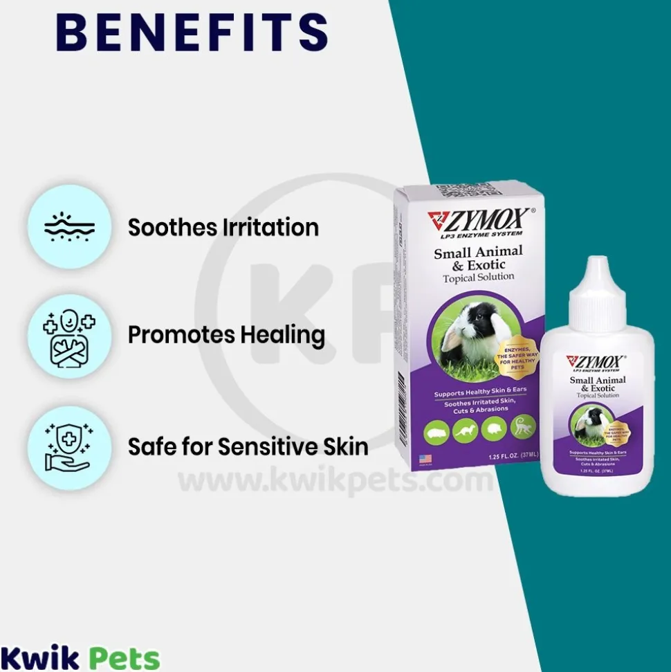 Zymox Small Animal & Exotic Topical Solution 1.25-oz