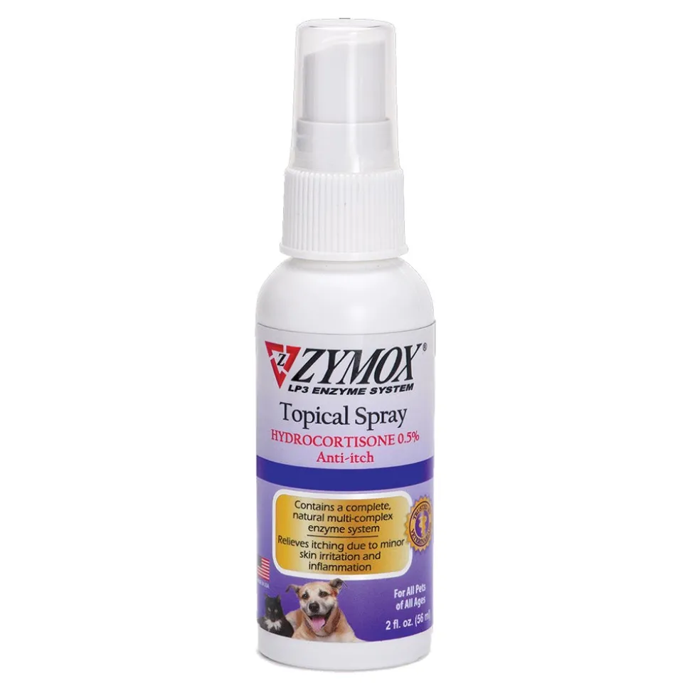 Zymox Topical Spray with 0.5% Hydrocortisone for Dogs & Cats 2-oz