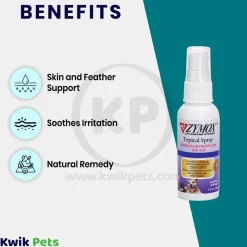 Zymox Topical Spray with 0.5% Hydrocortisone for Dogs & Cats 2-oz